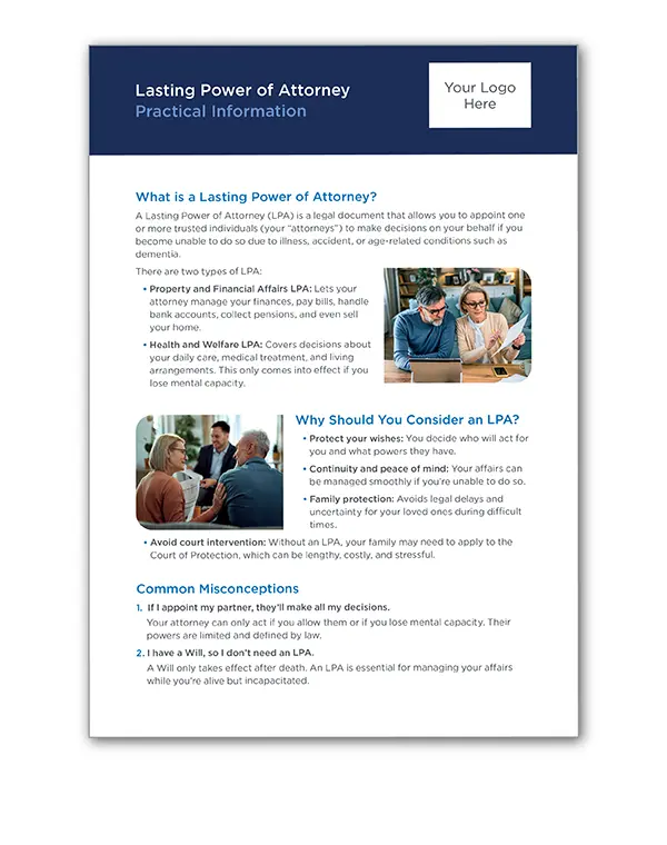 Power of Attorney leaflet