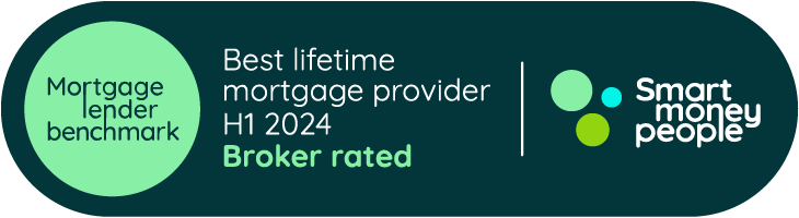 Mortgage Lender Benchmark, Best lifetime mortgage provider H1 2024. Broker Rated, Smart Money People